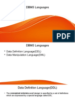 DBMS Languages
