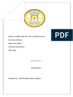 Ministry of Higher Education and Scientific Research University of Misan Engineering College Petroleum Department Third Stage