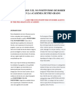 El Positivsmos y El No Positivismo de Rober Alexys en La Academia de Pre