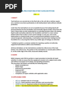 Tk-7 Storage Tank Repair Procedure | PDF | Shell (Projectile) | Welding
