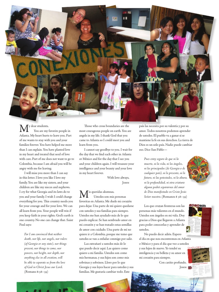 Connections With My Atlanta English Students Epistle To - 