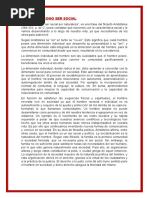 El Hombre Como Ser Social