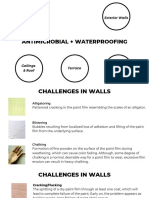 Interior Walls Exterior Walls: Antimicrobial + Waterproofing