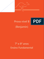 Prova de Matemática Nível B