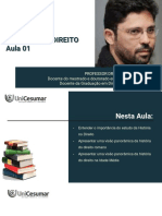 História Do Direito Aula 1