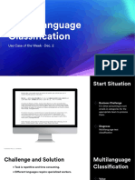 05 EDU Use Case of The Week - Multi-Language Classification