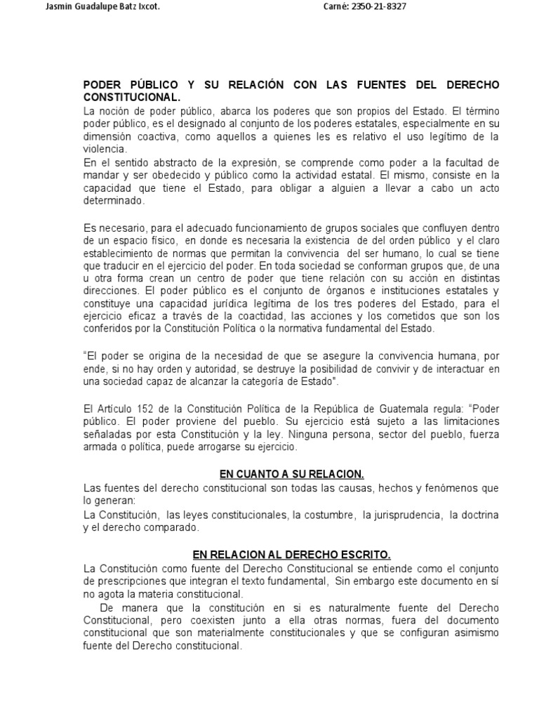 Poder Constituyente y Derecho Constitucional | PDF | Constitución ...