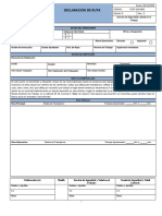 Declaracion de Ruta GS-0003