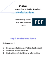 IF4201 M9 Etika Profesionalisme