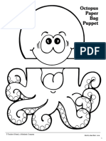 Octopus Paper Bag Puppet: © Teacher's Friend, A Scholastic Company