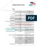 Formulario Di Fisica