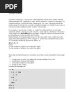 Cyclomatic Complexity Notes