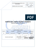 SIG-PR-CD-003 - Esmerilado, Corte, Pulido y Desbaste
