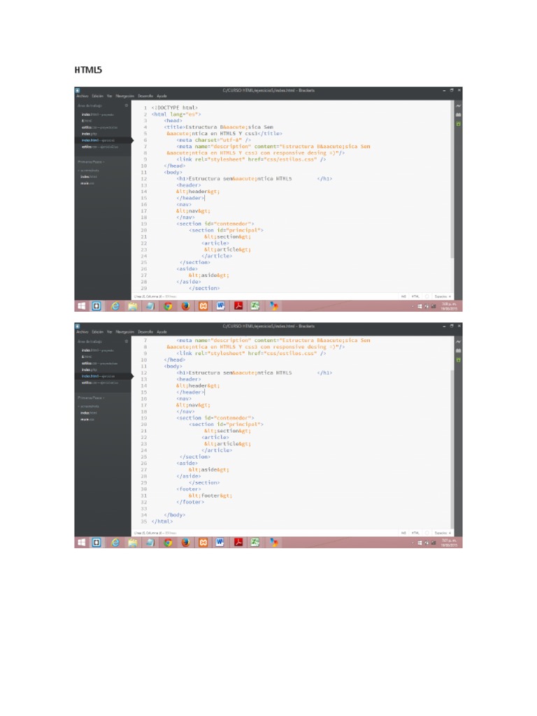 Ejercicio HTML y Css | PDF