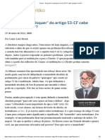 (19.05) - Na Palavra 'Quaisquer' Do Art. 53-CF Cabe 'Qualquer Coisa'