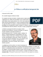 (08.05) - Claudio Seefelder Filho e a eficácia temporal da coisa julgada
