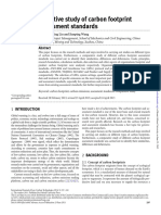 A Comparative Study of Carbon Footprint and Assessment Standards