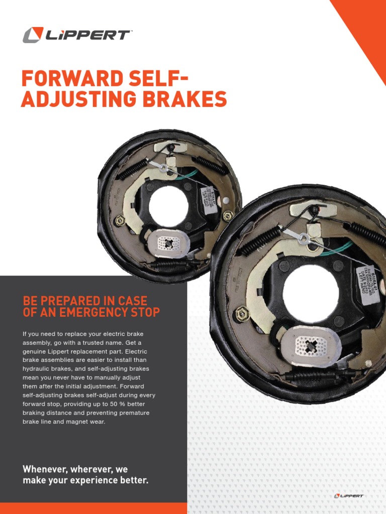 Forward SelfAdjusting Brakes Be Prepared in Case of An Emergency Stop PDF Brake Trailer