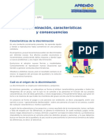 Aec2 Eba Avanzado 1 Experiencia2 Discriminacion Caracteristicas y Consecuencias