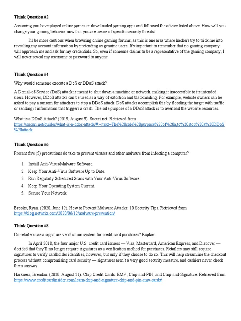 Online Gaming Security & DDoS Prevention | PDF | Denial Of Service ...
