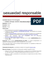 Actividades Sexualidad Responsable - Semana 2