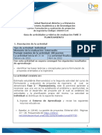 Guía de Actividades y Rúbrica de Evaluación - Unidad 1 - Fase 2 - Planteamiento