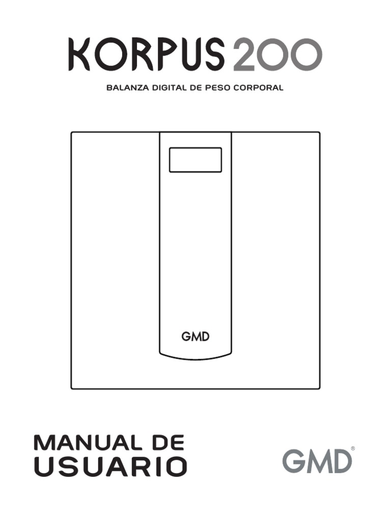 Balanza Digital de Peso Corporal GMD