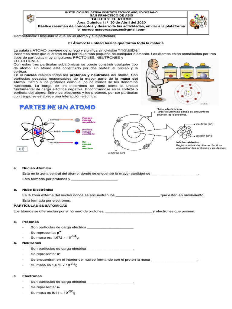 El Atomo | PDF | Protón | Átomos