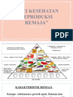 Gizi Kesehatan Reproduksi Remaja