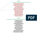 Asistencia A La Aplicación Del Examen Del Primer Trimestre