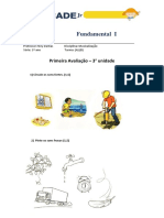 1° Avaliação - 1° Ano - III Unidade