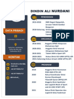 Curriculum Vitae - Dindin Ali Nurdani