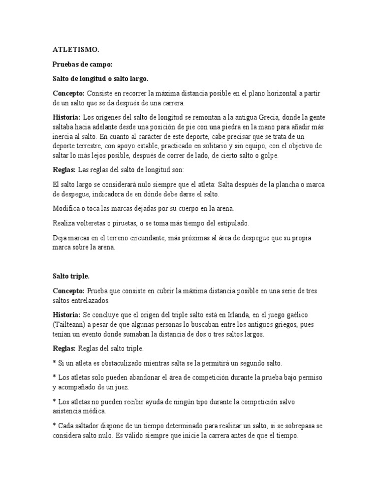 Atletismo Exposicion | PDF | Deporte del atletismo | Deportes individuales