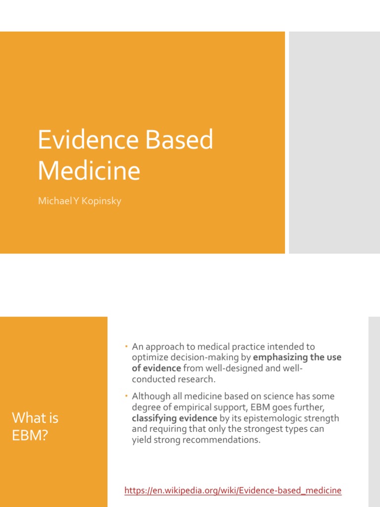 Evidence Based Medicine PDF Evidence Based Medicine Chronic Condition