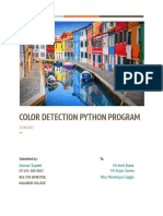 Detect Color Name & RGB Values Python