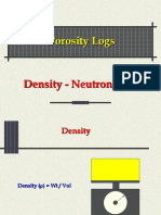 Porosity Logs: Density, Neutron, Photoelectric