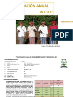 Programación anual de Ciencias Sociales de 1° Secundaria