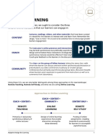 3Cs of Online Learning