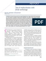 Treatment of Class II Malocclusion With Mandibular Skeletal Anchorage