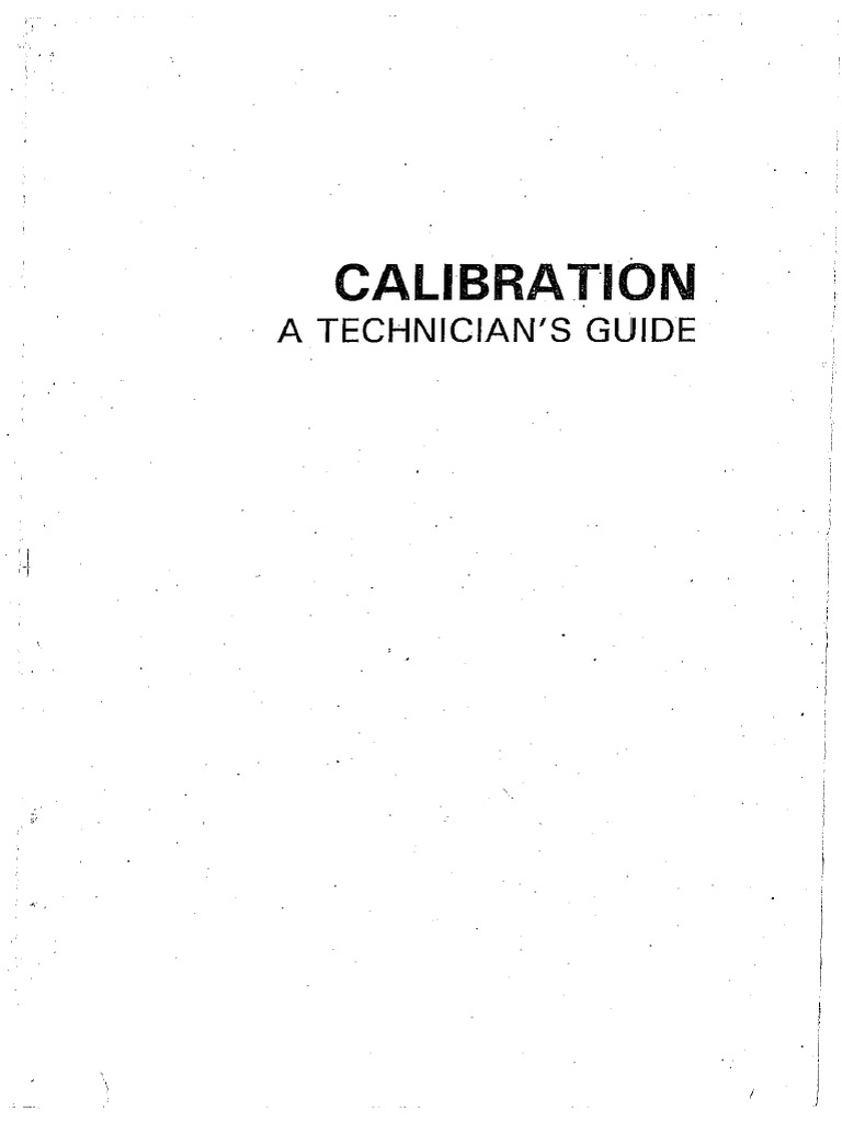 Calibration A Technician's Guide (Mike Cable) PDF