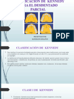 Clasificación de Kennedy para El Desdentado Parcial-Prostodoncia Fija