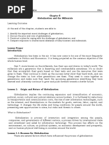 MODULE in ETHICS-8 Globalization and The Millenials