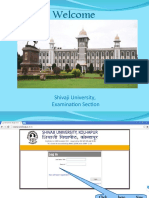 Welcome: Shivaji University, Examination Section