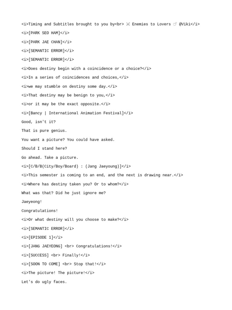 Semantic Error - English | PDF