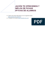 Ejemplos Ficha Descriptiva Alumno