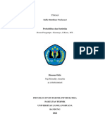 Tugas Probabilitas Dan Statistika - Tabel Distribusi Frekuensi - Naji Reinaldy Amartha - 41155050190045 - TIF-C