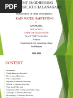 Rainwater Harvesting Project Report | PDF | Groundwater | Surface Runoff