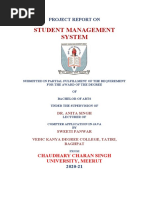 Student Management System: Project Report On