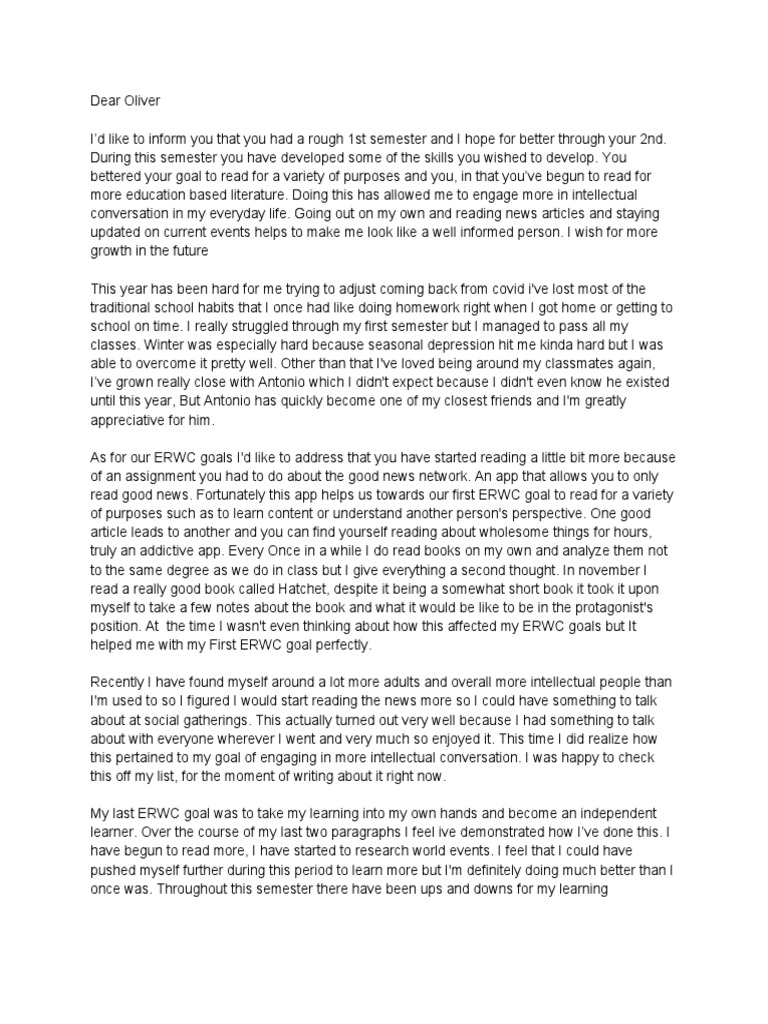 mid year reflection | PDF | Learning | News