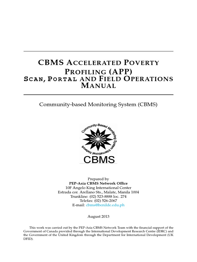 Scan, Portal, Field Operations Manual (2014) | PDF | Mobile App ...